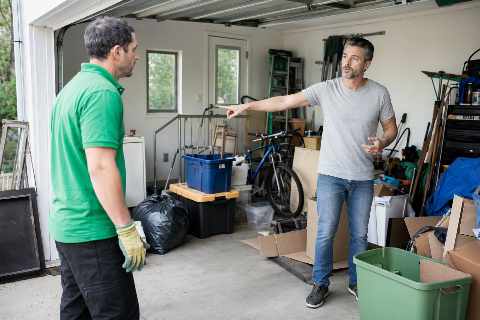 Do I need to be home for junk pickup?